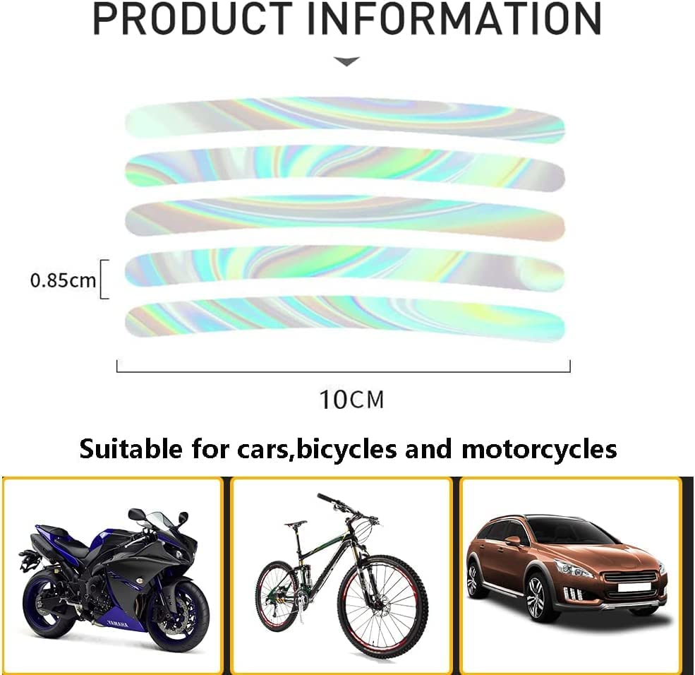 Holographic Anti-Collision Reflective Stickers for Motorcycles and Cars