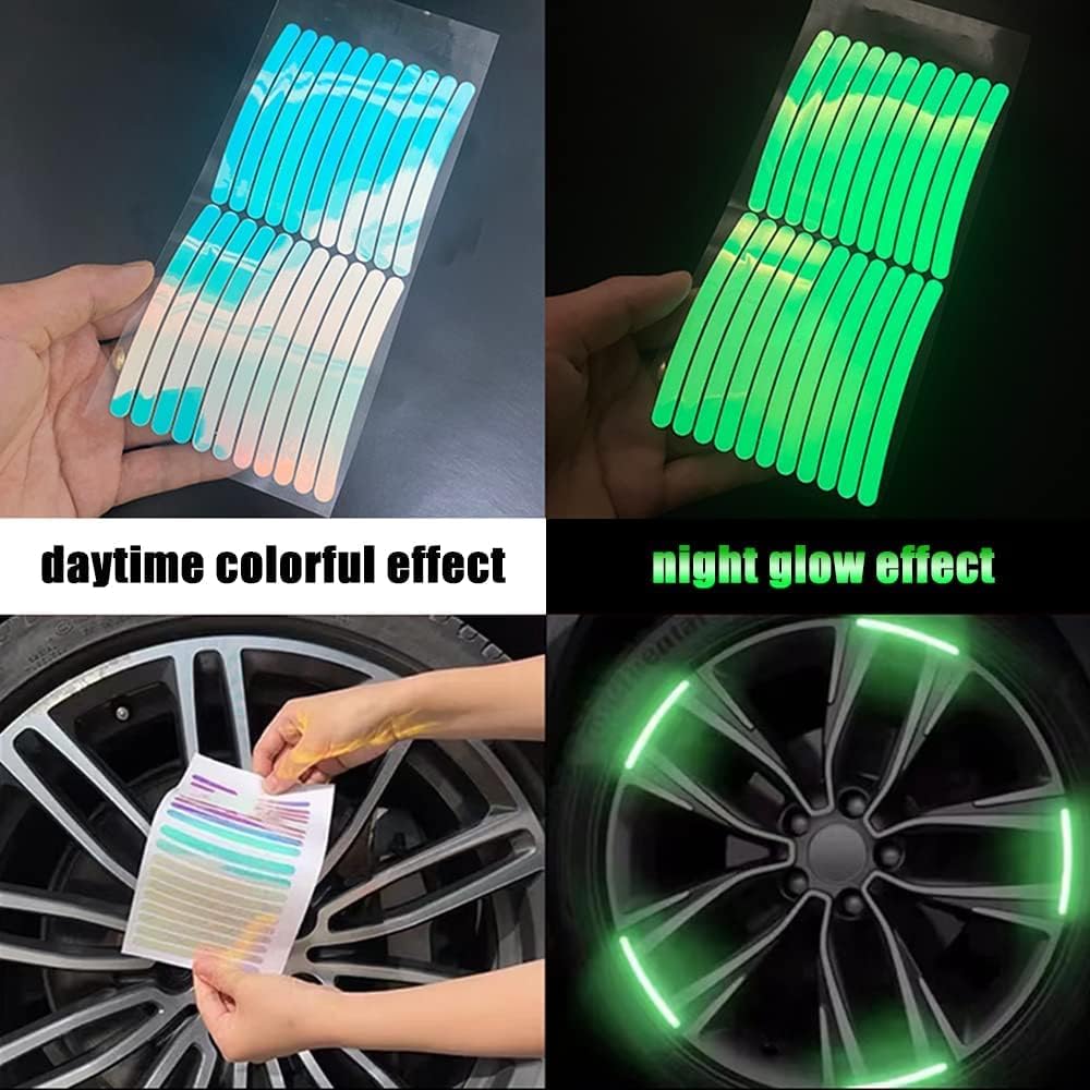 Holographic Anti-Collision Reflective Stickers for Motorcycles and Cars