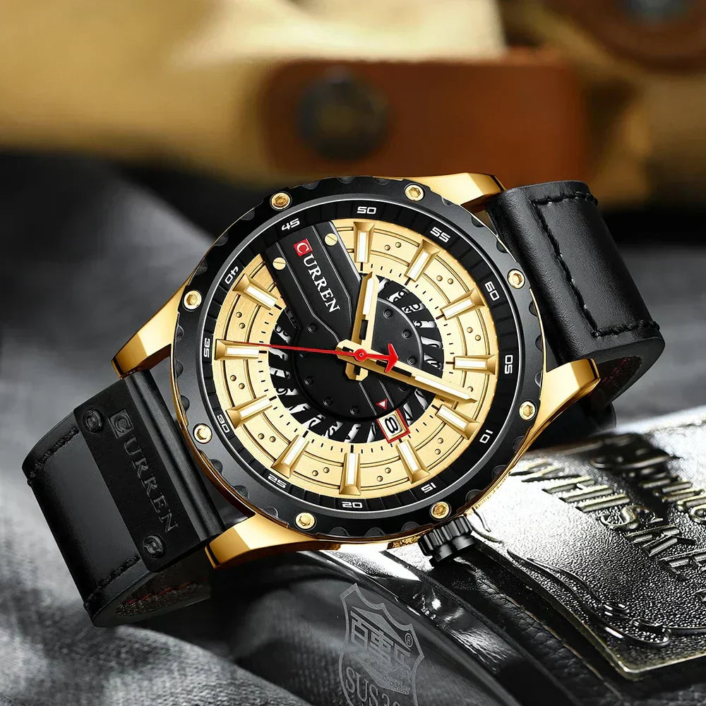 CURREN Watches Leather-8374